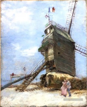 Le Moulin de la Galette 4 Vincent van Gogh Peinture à l'huile